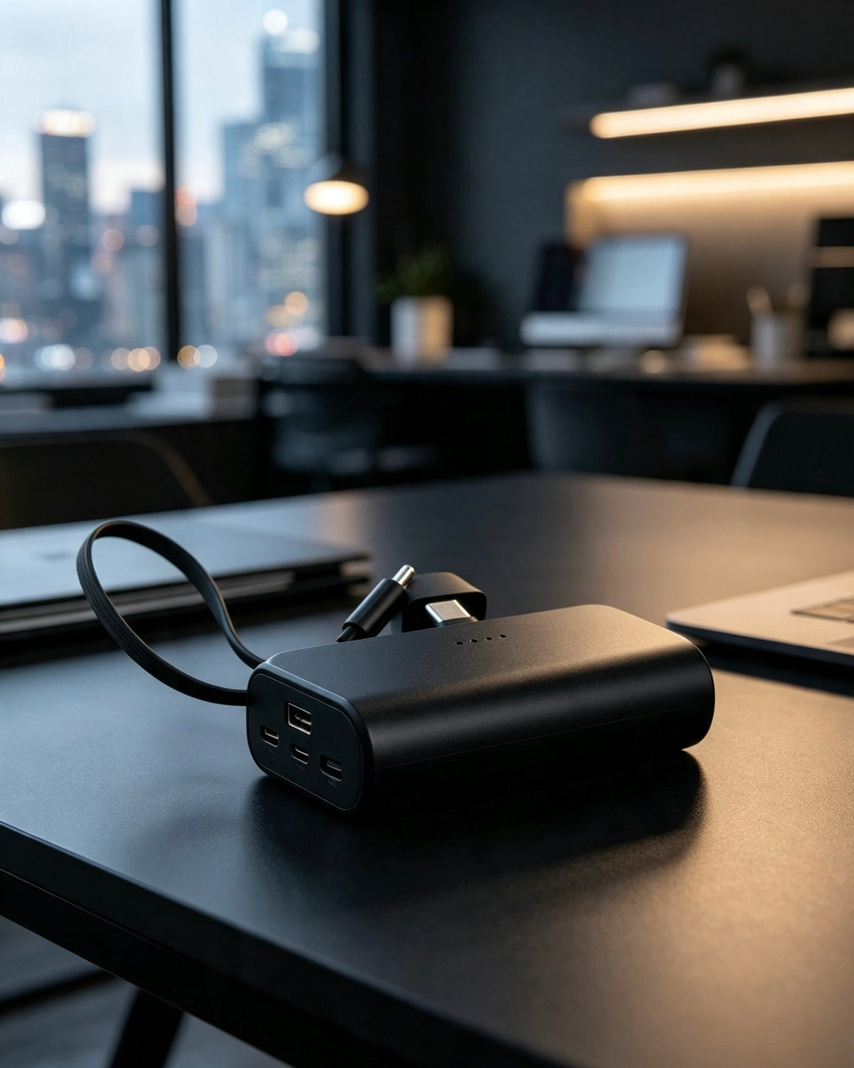 Batterie externe Zynortech — ports USB-C et Lightning
