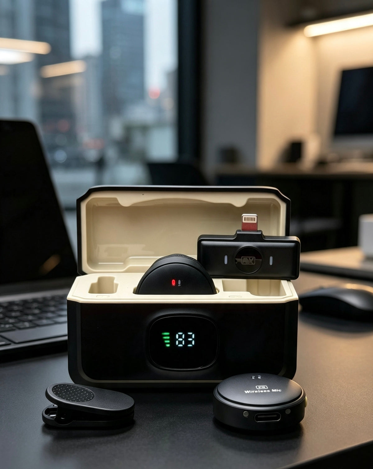 Micro-cravate sans fil Zynortech — connecteur Lightning et USB-C
