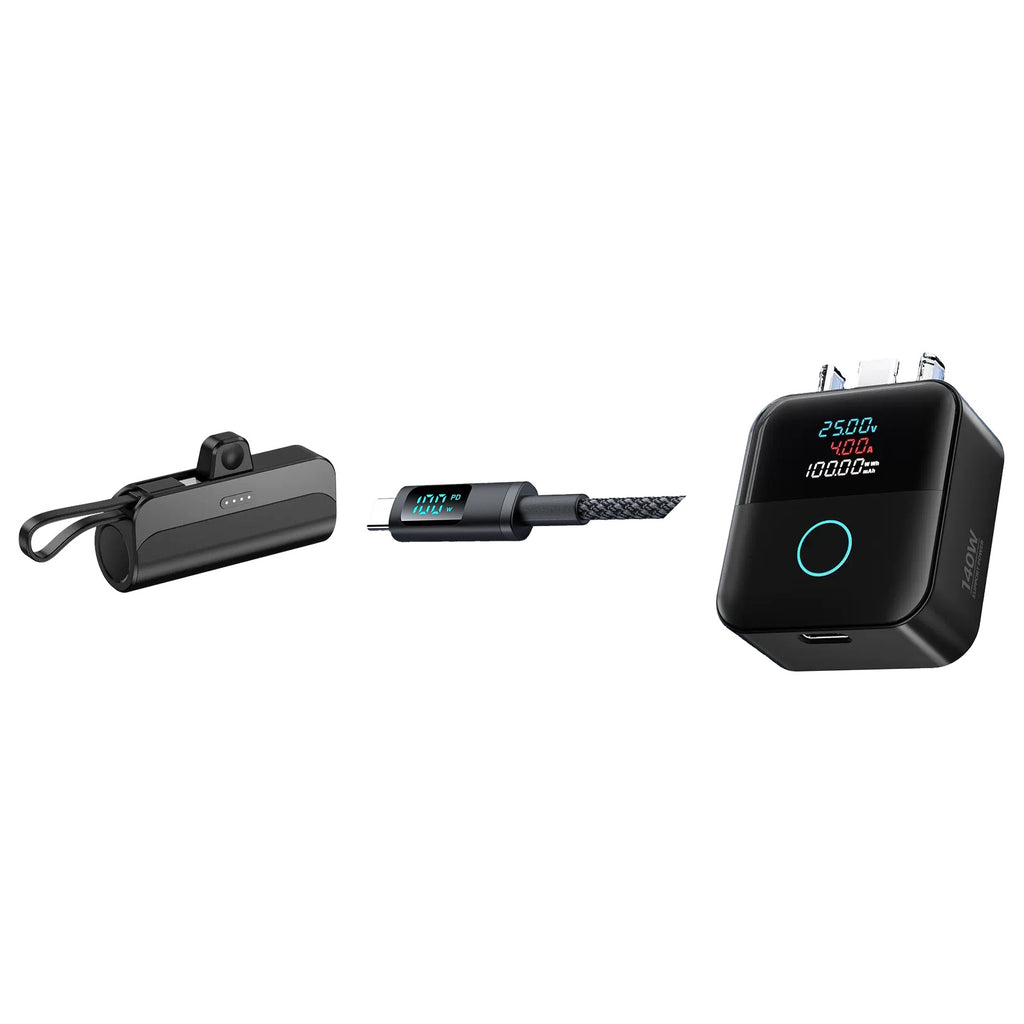Pack Charge Rapide Complet - batterie, câble et adaptateur