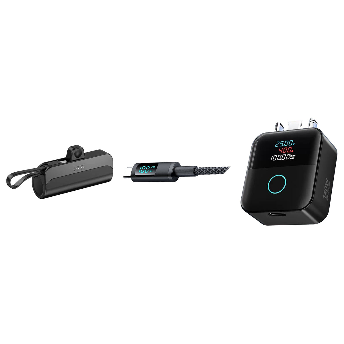 Pack Charge Rapide Complet - batterie, câble et adaptateur